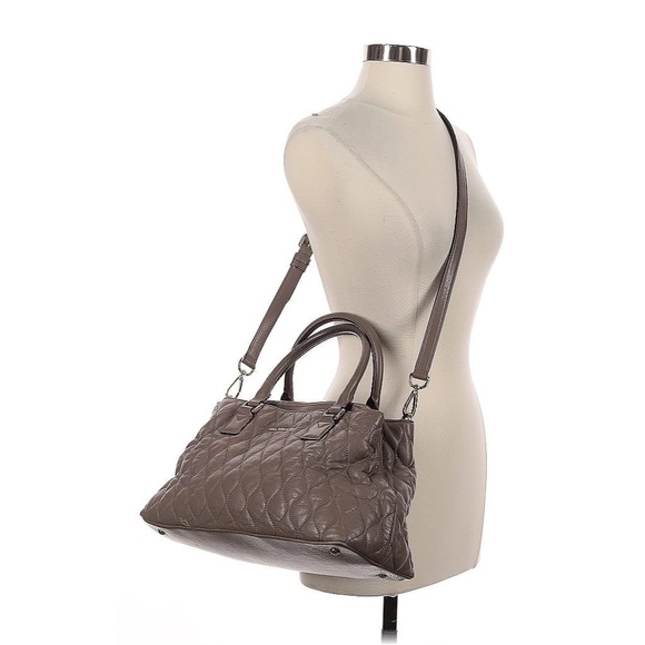 Vera Bradley Quilted Leather Satchel - Picture 5 of 5